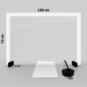 Barriera antibatterica in vetro 4 mm