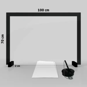Barriera antibatterica in vetro 4 mm