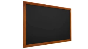 Lavagna nera da gesso in cornice di legno 100x80 cm LUX