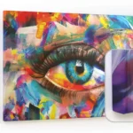 Lavagna magnetica CANVASboards 90x60cm - Occhio e Arcobaleno