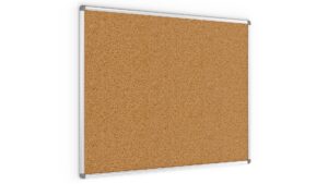 Bacheca in sughero (cornice in alluminio) 100x80 cm