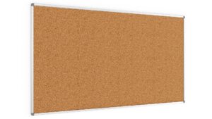 Bacheca in sughero (cornice in alluminio) 180x100 cm