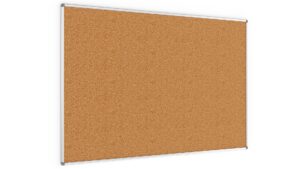 Bacheca in sughero (cornice in alluminio) 180x120 cm