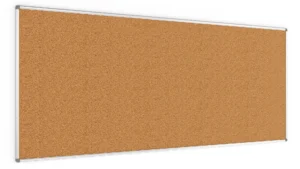 Bacheca in sughero (cornice in alluminio) 240x100 cm