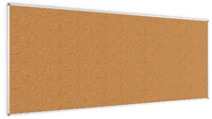 Bacheca in sughero (cornice in alluminio) 300x120 cm