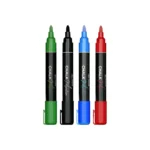 Set di pennarelli a gesso liquido BASIC: nero, rosso, verde, blu