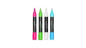 Set di pennarelli a gesso liquido: rosa, menta, bianco, verde