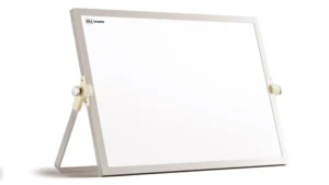 Lavagna magnetica cancellabile 30x20 cm per scrivania con supporto