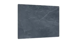 Tagliere Coprifornelli in Vetro Universale MARMO ANTRACITE 52x60cm Protezione per Piani Cottura, Piano di Lavoro, in Vetro Temperato