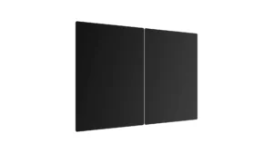 Tagliere Coprifornelli in Vetro Universale NERO 2 Pezzi, Protezione per Piani Cottura, Piano di Lavoro, in Vetro Temperato, Decorazione Cucina, 52x30cm