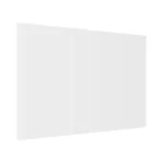 Tagliere Coprifornelli in Vetro Universale BIANCO 2 Pezzi, Protezione per Piani Cottura, Piano di Lavoro, in Vetro Temperato, Decorazione Cucina, 52x30cm