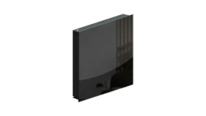 Cassetta armadietto portachiavi in vetro magnetico nero 30x30 cm