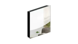 Cassetta armadietto portachiavi in vetro magnetico specchiato 30x30 cm