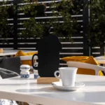 ALLboards Lavagnetta per gesso bifacciale BIRRA FORMA DELLA BIRRA per Menu Tavolo - set 4 pezzi