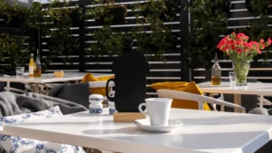 ALLboards Lavagnetta per gesso bifacciale BIRRA FORMA DELLA BIRRA per Menu Tavolo - set 4 pezzi