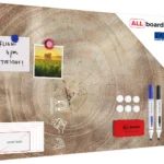 Lavagna magnetica in acciaio ANELLI ALBERO 60x40 cm MetalBoards lastra con stampa adatta per tutti i tipi di calamite + set di accessori GRATIS