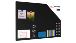 Lavagna magnetica 60×40 cm da GESSO NERA CHALKBOARD Metalboards+ accessori