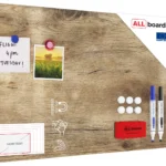 Lavagna magnetica in acciaio LEGNO 60x40cm MetalBoards lastra adatta per tutti i tipi di calamite + set di accessori GRATIS
