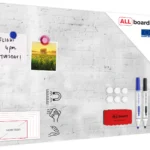 Lavagna magnetica in acciaio MATTONI BIANCHI 60x40cm MetalBoards lastra adatta per tutti i tipi di calamite + set di accessori GRATIS