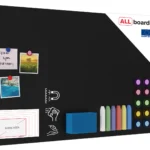 Lavagna magnetica 90×60 cm da GESSO NERA CHALKBOARD Metalboards+ accessori
