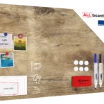 Lavagna magnetica in acciaio LEGNO 90x60cm MetalBoards lastra adatta per tutti i tipi di calamite + set di accessori GRATIS