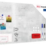 Lavagna magnetica in acciaio MATTONI BIANCHI 90x60cm MetalBoards lastra adatta per tutti i tipi di calamite + set di accessori GRATIS