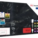 Lavagna magnetica in acciaio MARMO NERO 90x60cm MetalBoards lastra adatta per tutti i tipi di calamite + set di accessori GRATIS