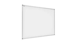 Lavagna magnetica bianca smaltata PER PROIEZIONE P4 240x150cm MEGAboards cancellabile a secco con cornice in alluminio