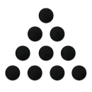 Calamite per lavagne magnetiche da 20mm - 10 pezzi NERE