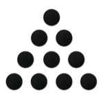 Calamite per lavagne magnetiche da 20mm - 10 pezzi NERE