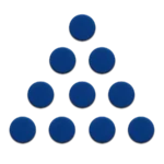 Calamite per lavagne magnetiche da 20mm - 10 pezzi BLU