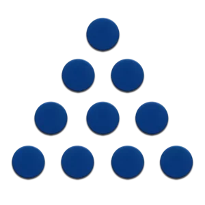 Calamite per lavagne magnetiche da 20mm - 10 pezzi BLU