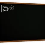 Lavagna MAGNETICA nera da gesso in cornice di legno 150x100 cm
