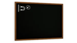 Lavagna MAGNETICA nera da gesso in cornice di legno 150x100 cm