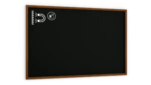 Lavagna MAGNETICA nera da gesso in cornice di legno 200x120 cm