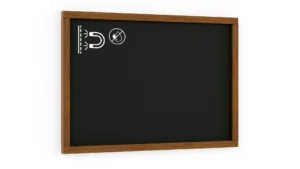 Lavagna MAGNETICA nera da gesso in cornice di legno 60x40 cm