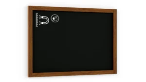 Lavagna MAGNETICA nera da gesso in cornice di legno 90x60 cm
