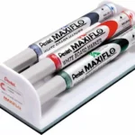 Set 4 pennarelli colorati Pentel Maxiflo con cancellino MWL5s-4n
