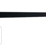 Pannello magnetico, nero da gesso e bianco 100×6 cm bifacciale, senza cornice a parete
