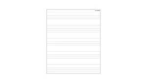 Foglio magnetico cancellabile a secco 80x95cm - pentagramma