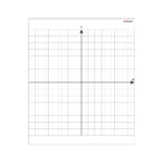 Foglio magnetico cancellabile a secco 80x95cm - sistema di coordinate