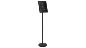 Leggio porta menù da esterno A4 struttura in alluminio nero