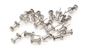 Spille decorative argento per lavagne in sughero - 50 pezzi