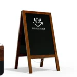 Lavagna nera da gesso con cavalletto bifacciale 118x61cm PESANTE E RESISTENTE ALL’ACQUA