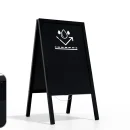 Lavagna da gesso con cavalletto bifacciale 118x61cm NERA RESISTENTE ALL’ACQUA