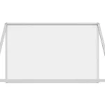 Bacheca portavvisi magnetica bianca 120x90cm anta e struttura in alluminio