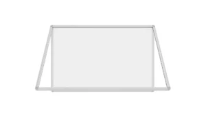 Bacheca portavvisi magnetica bianca 120x90cm anta e struttura in alluminio