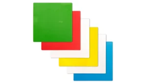 Foglietti adesivi elettrostatici scrivibili - set STANDARD (5 colori) riutilizzabili