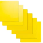 Foglietti adesivi elettrostatici scrivibili - set GIALLO (5 colori) riutilizzabili