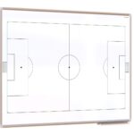 Lavagna tattica CALCIO 120x90 cm lavagna per allenatori, bianca magnetica